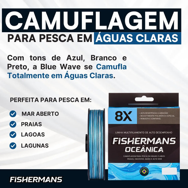 Linha Multifilamento Fishermans Ocêanica 8x 300 Mtrs - Pescaria Marca Grife da Pesca - Foto 7 | Grife da Pesca