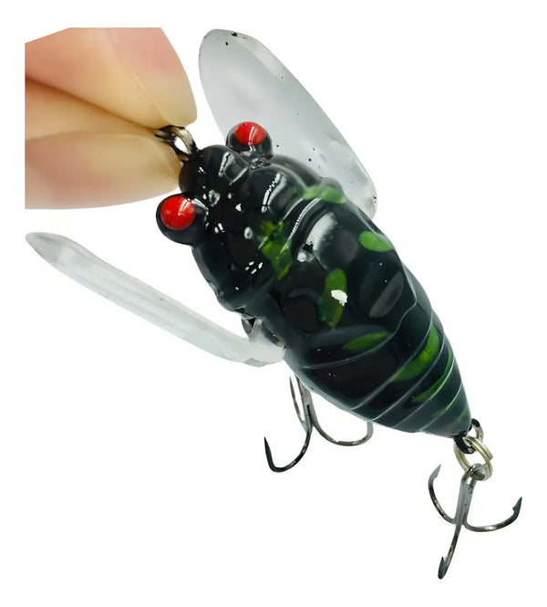 Isca Artificial Cigarra 5cm 6gr Black Bass Tucunaré Cor Preto - Pescaria Marca Grife da Pesca - Foto 1 | Grife da Pesca