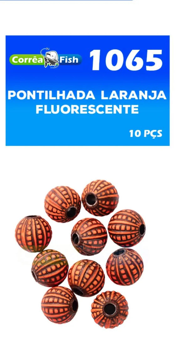Kit com 6 Miçangas Pontilhadas Cores Variadas - Pescaria Marca Grife da Pesca - Foto 4 | Grife da Pesca