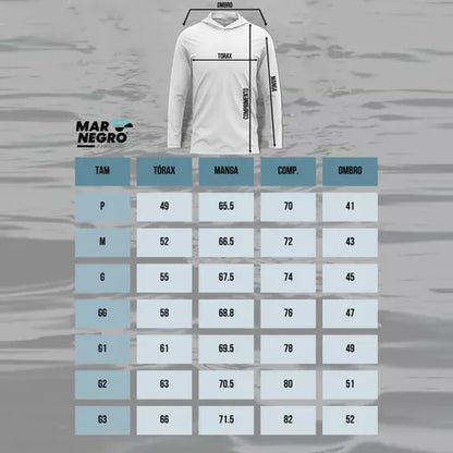Camisa Mar Negro Masculina Brasil 1 - Pescaria Marca Grife da Pesca - Foto 4 | Grife da Pesca