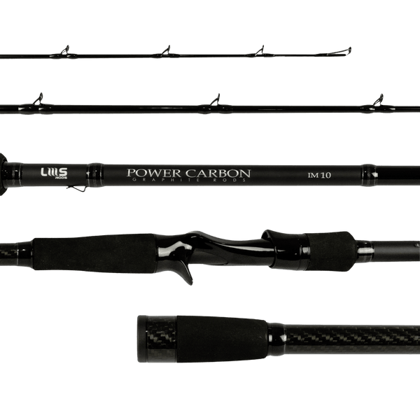 Vara Lumis Power Carbon Cast Preta 8’0″ (2.40m) 20-50lb 2 Partes – Carretilha