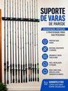 Suporte Varas P/ Parede 6 Varas Premium Gota 306 Organizador