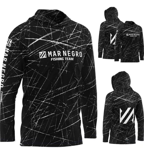 Camisa Mar Negro XProtection Masculino Team Mnf - Pescaria Marca Grife da Pesca - Foto 1 | Grife da Pesca