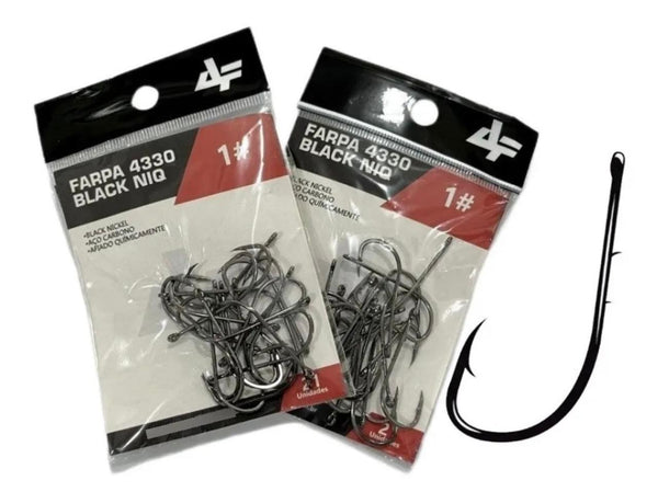 Anzol Albatroz Farpa 4330 Black Nickel - Pescaria Marca Grife da Pesca - Foto 1 | Grife da Pesca