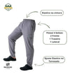 Calça de Pesca Masculina Flex Mar Negro Cor Cinza
