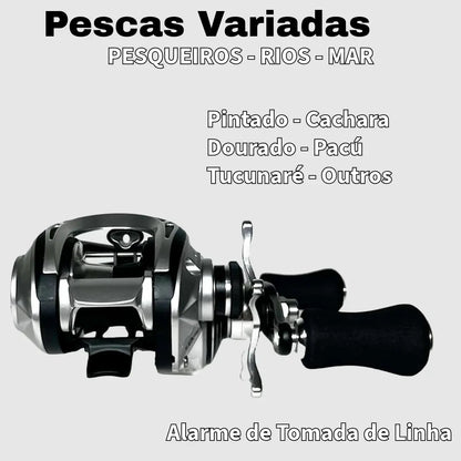 Carretilha CW MG Silver 9 Rolamentos