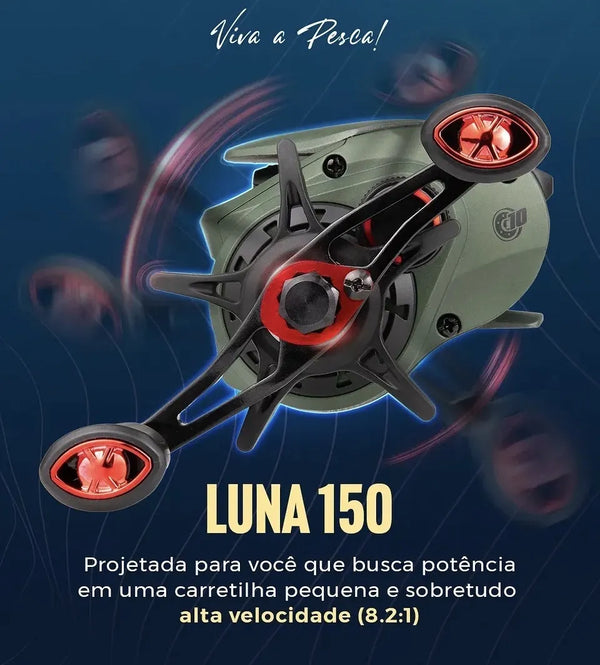 Carretilha Pesca Kawana Luna 186g Drag 8kg - Pescaria Marca Grife da Pesca - Foto 6 | Grife da Pesca