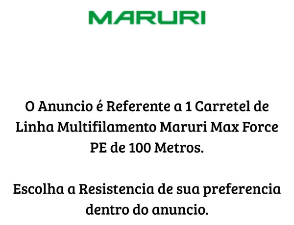 Linha Maruri Multifilamento Max Force 100 Mtrs - Pescaria Marca Grife da Pesca - Foto 5 | Grife da Pesca