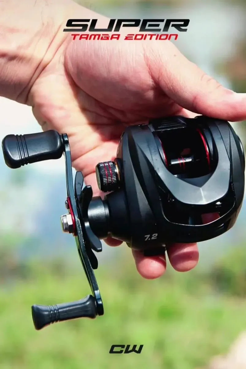 Carretilha Pesca Cw Super Tamba Edition 7 Rol. Drag 9 KG
