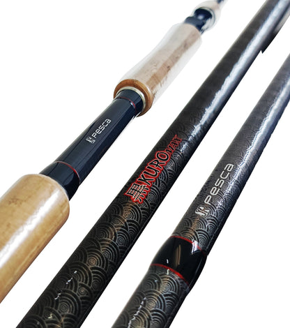 Vara P/Carretilha JR Pesca Kuro Max 2,13 Mtrs 2 Partes