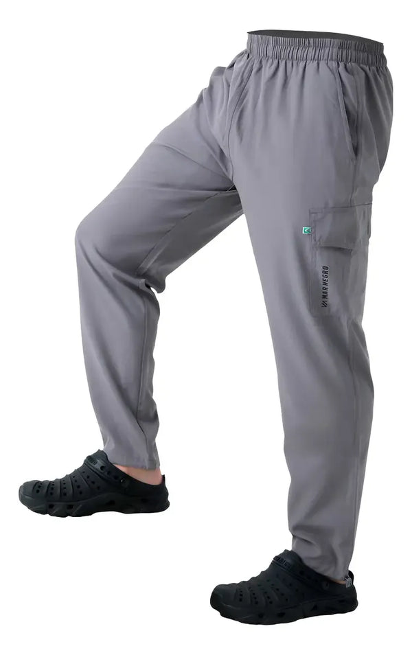 Calça de Pesca Masculina Flex Mar Negro Cor Cinza