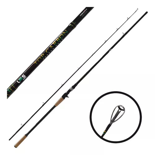Vara Lumis Top Carbon 20-50lb 2,40m P/Carretilha 2 partes.