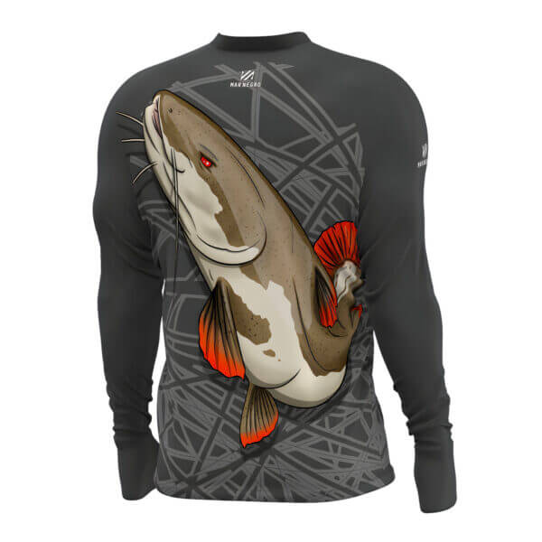 Camisa Mar Negro Masculina Pirarara - Pescaria Marca Grife da Pesca - Foto 3 | Grife da Pesca
