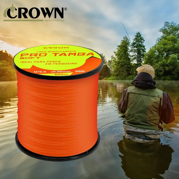 Linha Crown Soft Pro Tamba Laranja 600 Mtrs - Pescaria Marca Grife da Pesca - Foto 4 | Grife da Pesca