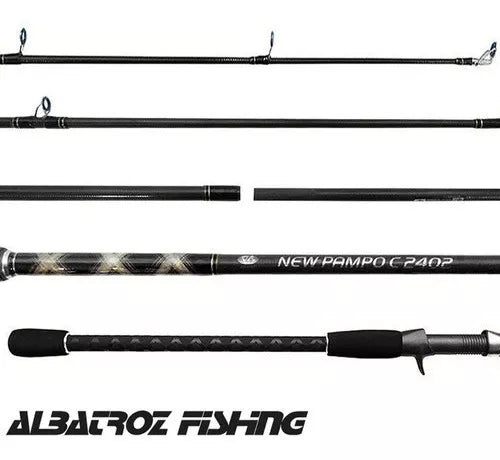 Vara Albatroz New Pampo 2,40 Mtrs P/Carretilha - 2 partes