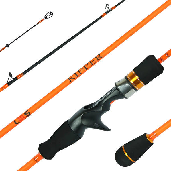 Vara P/ Carretilha Lumis Ripper 1,83 M 5-12lb Carbono Sólido Laranja