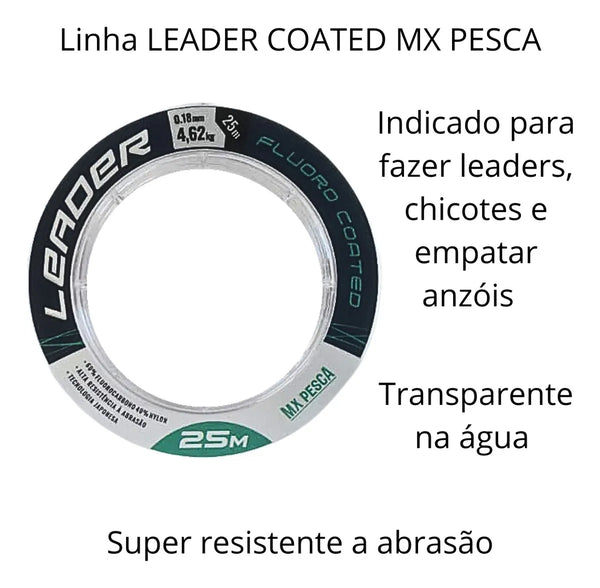 Linha Leader Coated MX Super Soft 25m - Pescaria Marca Grife da Pesca - Foto 6 | Grife da Pesca