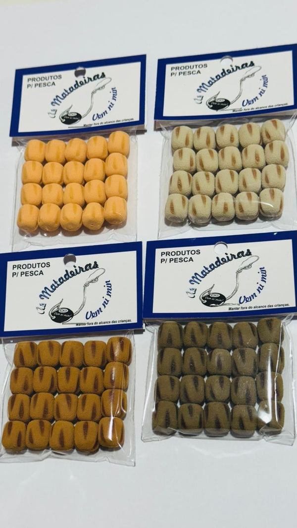 Eva As Matadeiras Formato Ração Queimadinho 12mm - Pescaria Marca Grife da Pesca - Foto 1 | Grife da Pesca