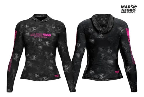 Camiseta Mar Negro X Protection Sublimada Black Feminina - Pescaria Marca Grife da Pesca - Foto 3 | Grife da Pesca