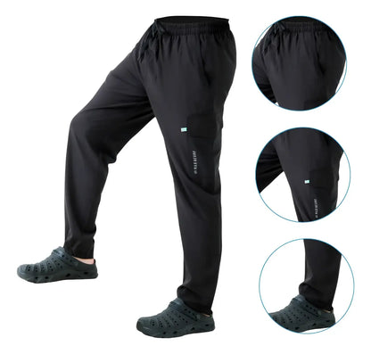 Calça de Pesca Masculina Flex Mar Negro Cor Preto