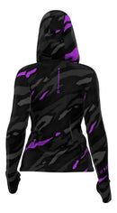 Camiseta Mar Negro X Protection Sublimada Camo Violeta Feminina - Pescaria Marca Grife da Pesca - Foto 3 | Grife da Pesca