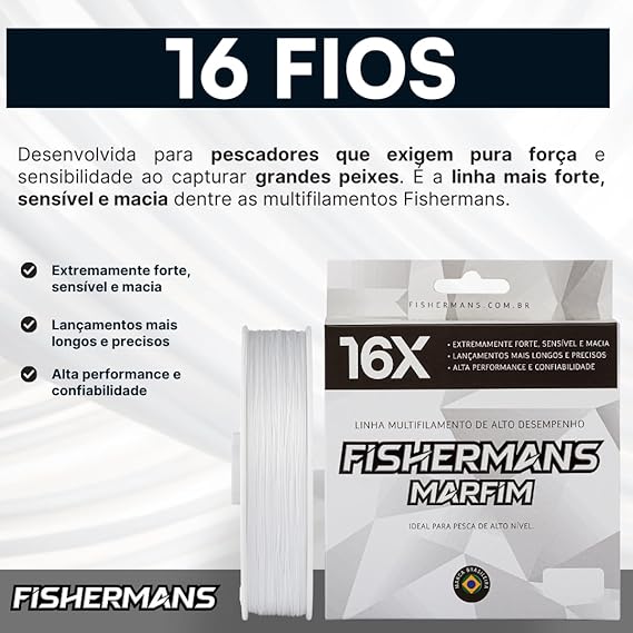 Linha Multifilamento Fishermans Amazonica 16x 300 Mtrs - Pescaria Marca Grife da Pesca - Foto 8 | Grife da Pesca