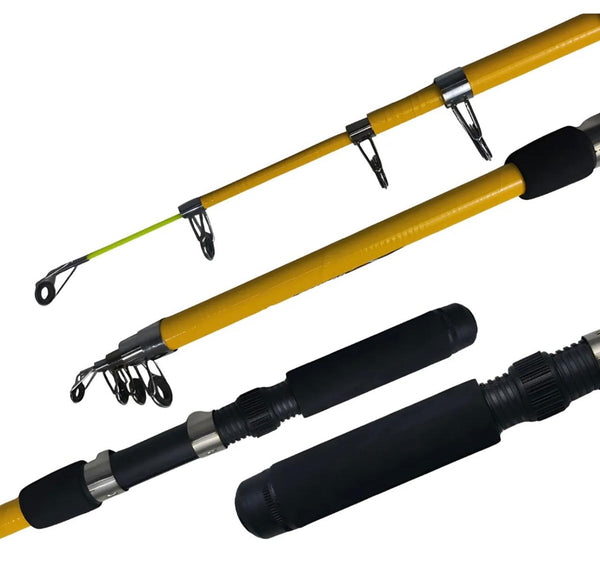 Conjunto Vara e Molinete Telescopico Amarelo 1,70 mtrs - Pescaria Marca Grife da Pesca - Foto 4 | Grife da Pesca