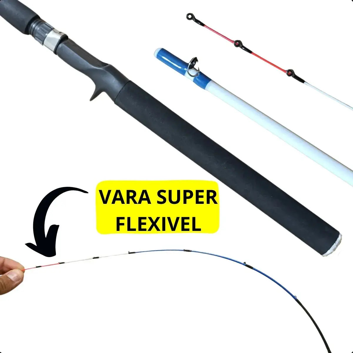 Vara Pop Soft 2,10 Mtrs P/Carretilha Pop Fishing