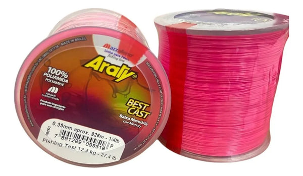 Linha Araty Best Cast Rosa Bobina - Pescaria Marca Grife da Pesca - Foto 3 | Grife da Pesca