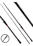 Vara Carretilha Lumis Crank Im8 2,10 M 30-60 Lb 2 Partes Laranja