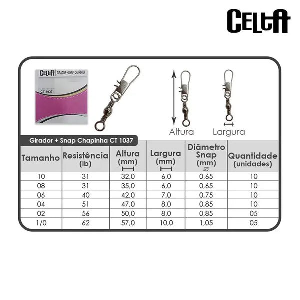 Girador  + Snap Chapinha Celta CT 1037