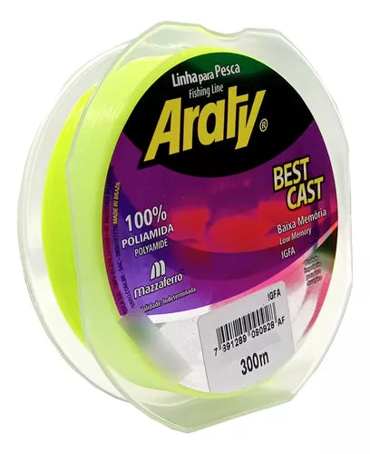Linha Araty Best Cast Amarela 300m - Pescaria Marca Grife da Pesca - Foto 3 | Grife da Pesca