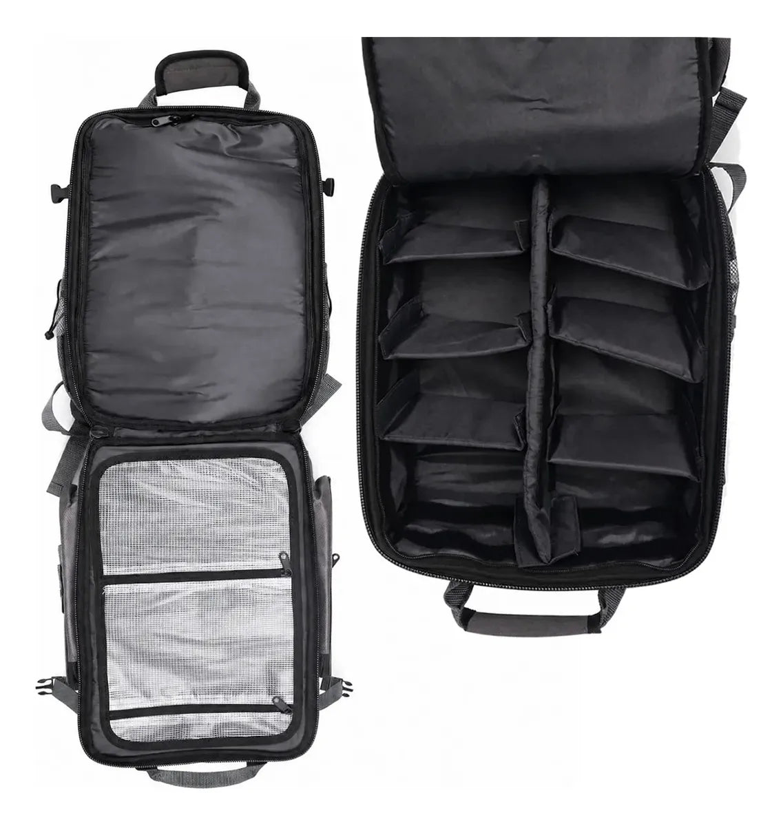 Mochila De Pesca Reforçada Daisen 3 Estojos P/ Iscas - Preta