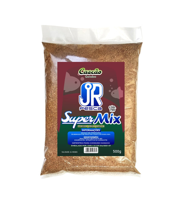 Massa para Pesca JR Pesca Super Mix 500 Gramas - Cascão Goiaba - Pescaria Marca Grife da Pesca - Foto 1 | Grife da Pesca