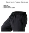 Calça de Pesca Masculina Flex Mar Negro Cor Preto