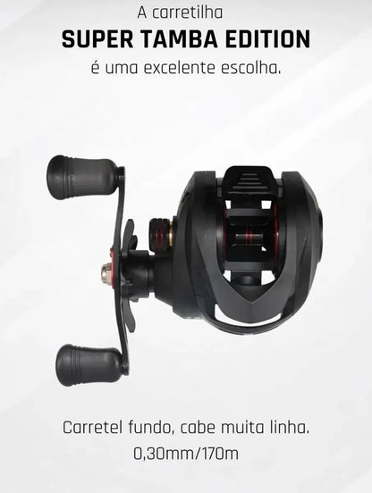 Carretilha Pesca Cw Super Tamba Edition 7 Rol. Drag 9 KG