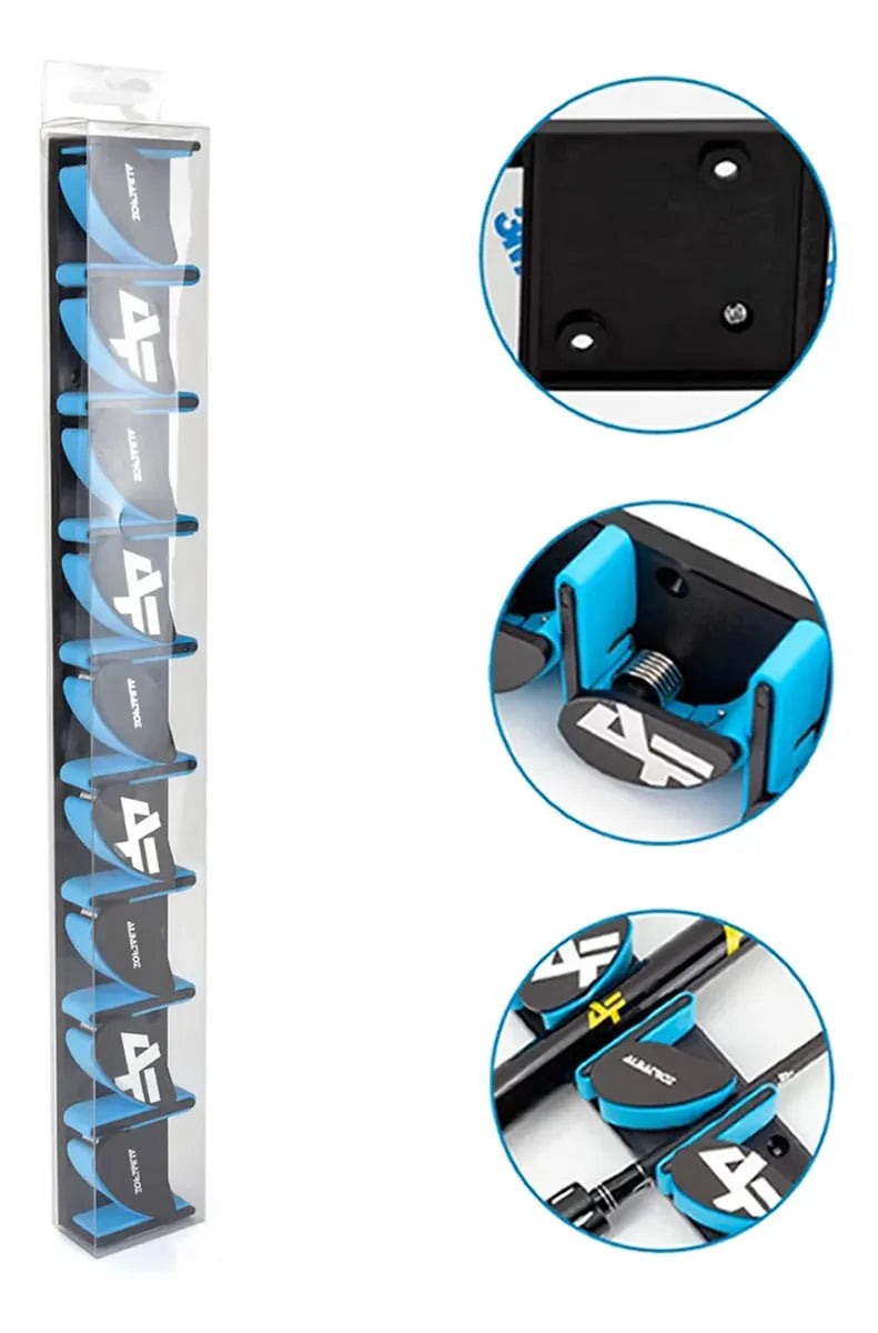 Suporte Varas P/ Parede 9 Varas Premium Gota 459 Organizador