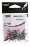 Girador Celta Triplo Black - Pescaria Marca Grife da Pesca - Foto 1 | Grife da Pesca