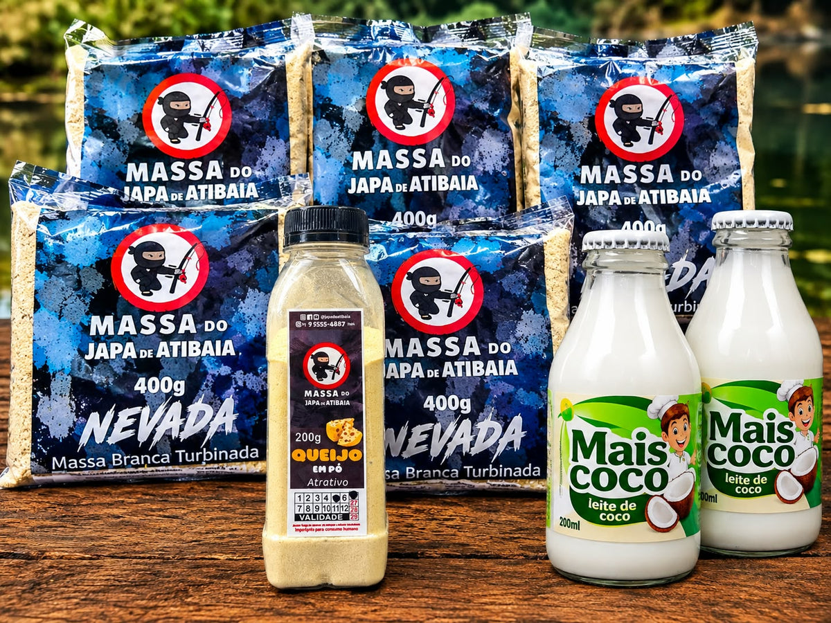 Kit Massa Nevada Tradicional com Atrativo Queijo e Leite Coco