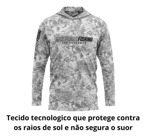 Camisa Mar Negro XProtection Masculino Clear - Pescaria Marca Grife da Pesca - Foto 2 | Grife da Pesca