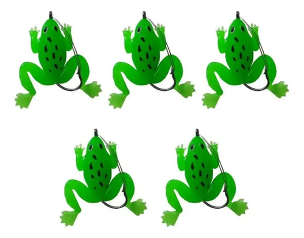 Frog Silicone Com Anzol com 5 Unidades - Pescaria Marca Grife da Pesca - Foto 1 | Grife da Pesca
