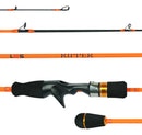 Vara P/ Carretilha Lumis Ripper 1,83 M 5-12lb Carbono Sólido Laranja