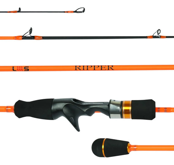 Vara P/ Carretilha Lumis Ripper 1,83 M 5-12lb Carbono Sólido Laranja