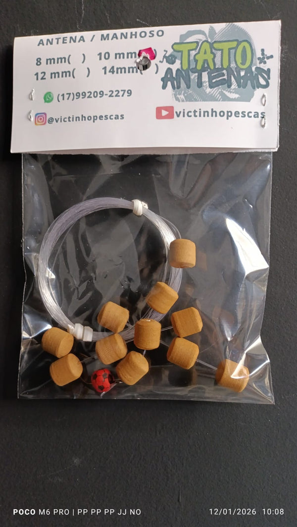 Manhosinho Borboleta Tato Antenas Victinho Pesca Cortadinho 10mm - Pescaria Marca Grife da Pesca - Foto 8 | Grife da Pesca