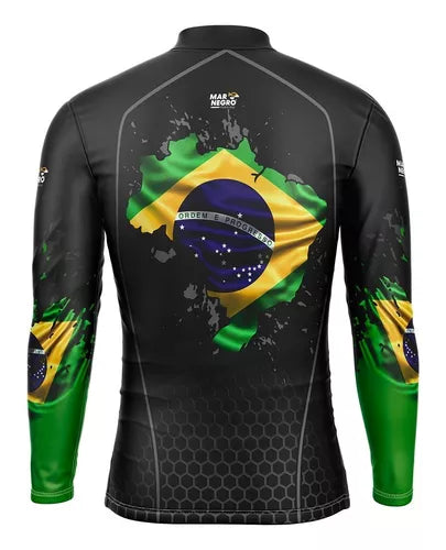 Camisa Mar Negro Masculina Brasil 1 - Pescaria Marca Grife da Pesca - Foto 2 | Grife da Pesca