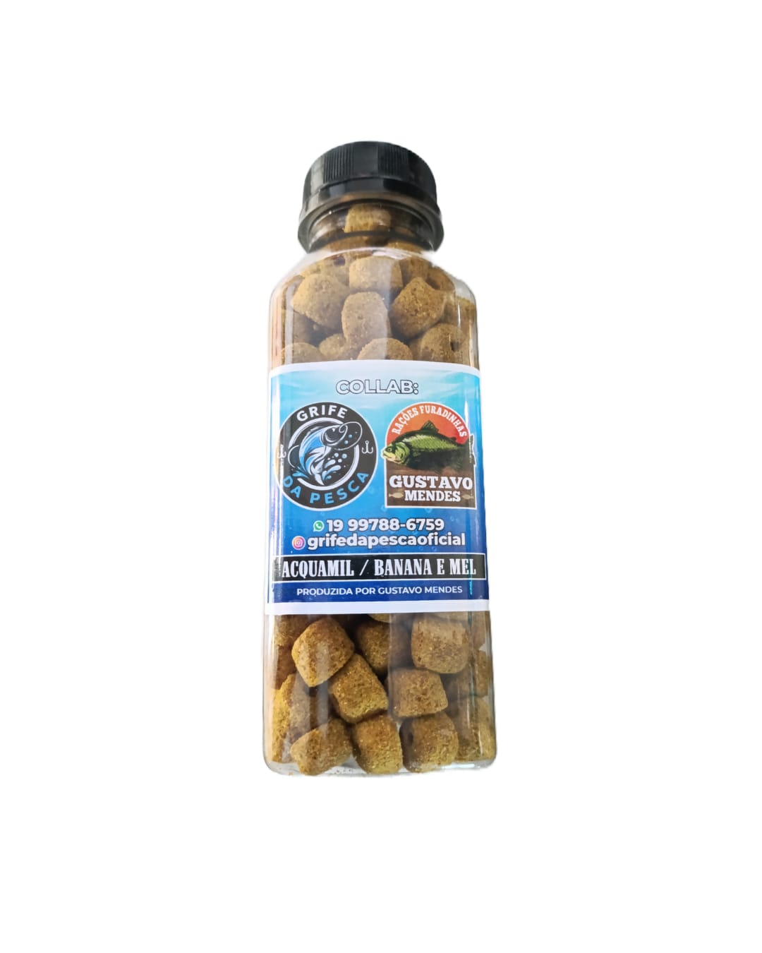 Ração Furadinha Grife da Pesca Collab Gustavo Mendes Aquamil