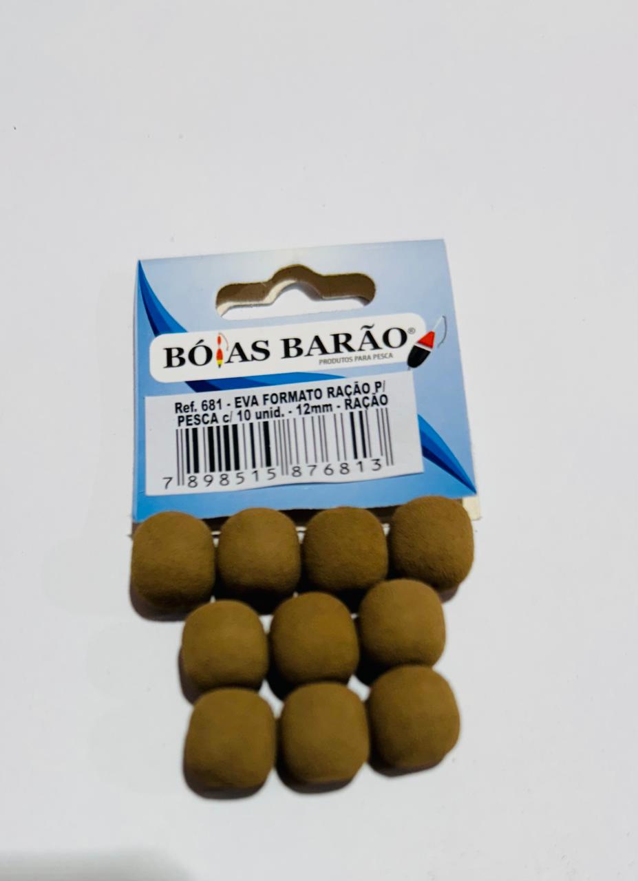 Eva Barão Formato Ração C/10unid -Cor/Ração - Pescaria Marca Grife da Pesca - Foto 1 | Grife da Pesca