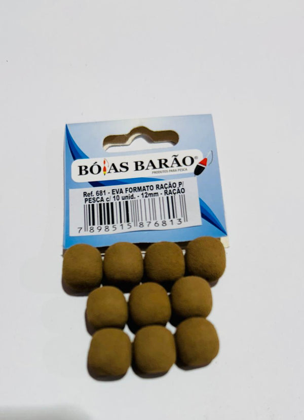 Eva Barão Formato Ração C/10unid -Cor/Ração - Pescaria Marca Grife da Pesca - Foto 1 | Grife da Pesca