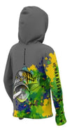 Camiseta Mar Negro X Protection Sublimada Aquarela Infantil - Pescaria Marca Grife da Pesca - Foto 3 | Grife da Pesca