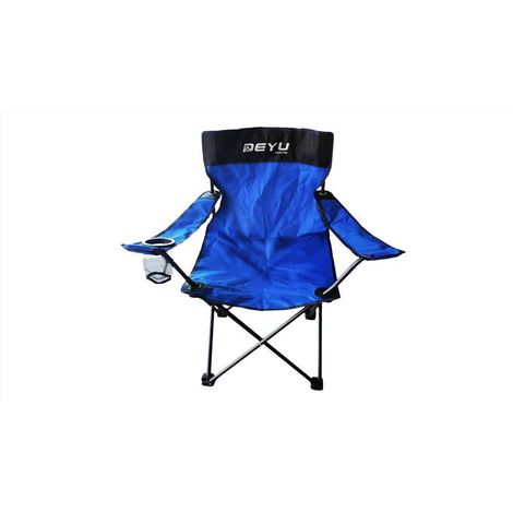 Cadeira Dobravel Camping Deyu C/Braço Azul